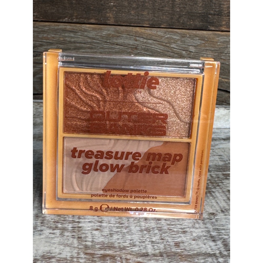 Lottie London x Outer Banks Treasure Map Glow Eyeshadow Palette Sealed MSRP $15